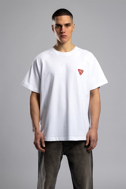 Wholesale Mens White Printed T-shirt