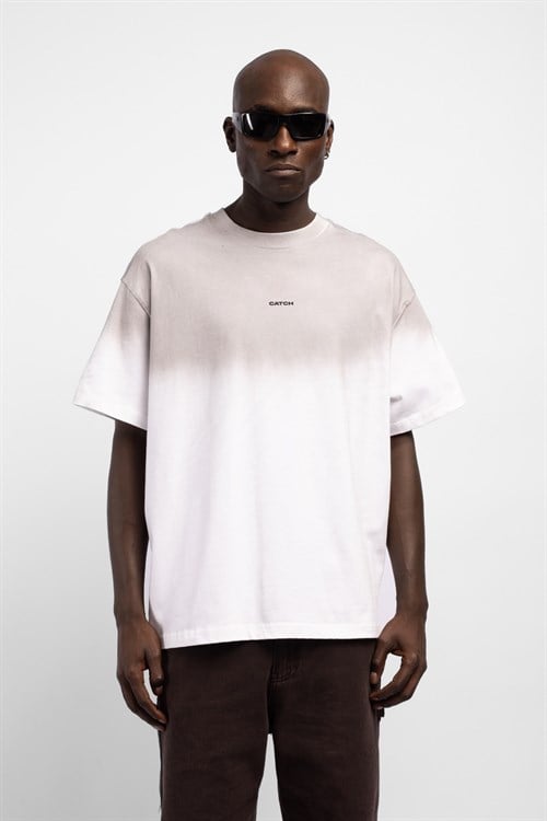 Wholesale Mens White Printed T-shirt