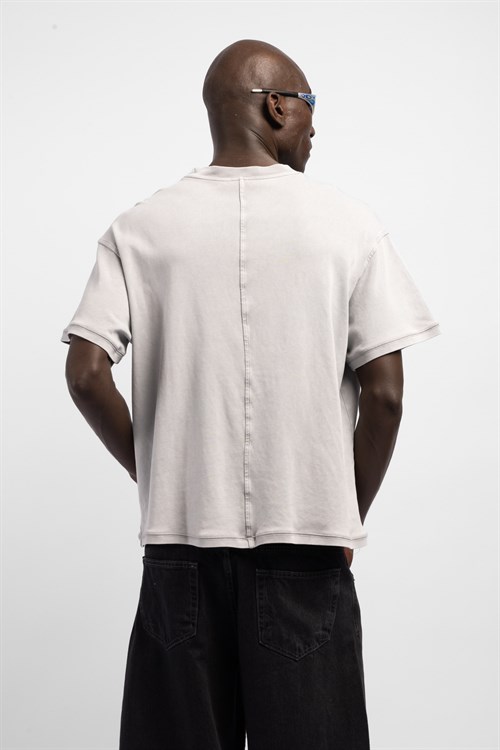 Wholesale Mens White Printed T-shirt