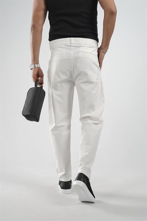 Wholesale Mens White Relaxed Pants
