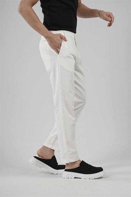 Wholesale Mens White Relaxed Pants