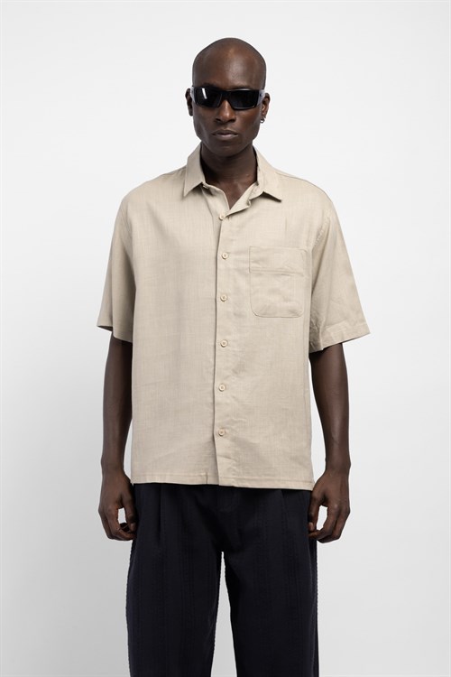 Wholesale Mens Beige Shirt