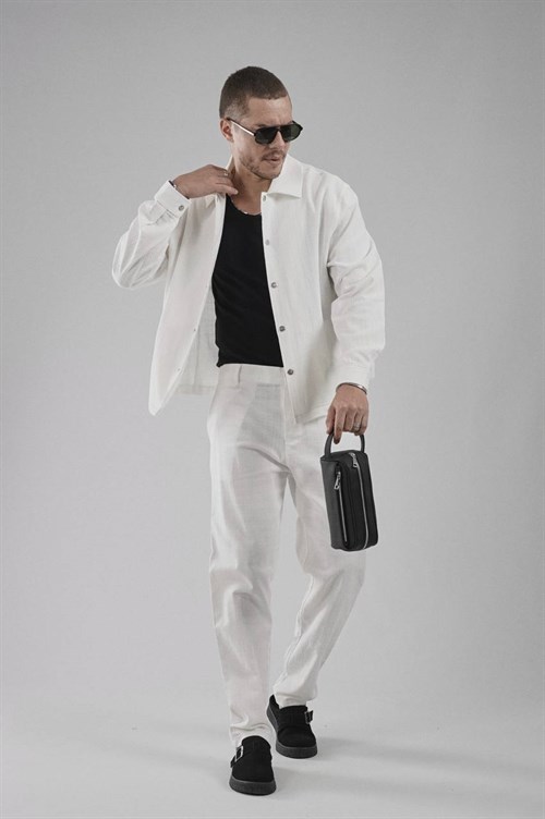 Wholesale Mens White Shirt and Pants Set