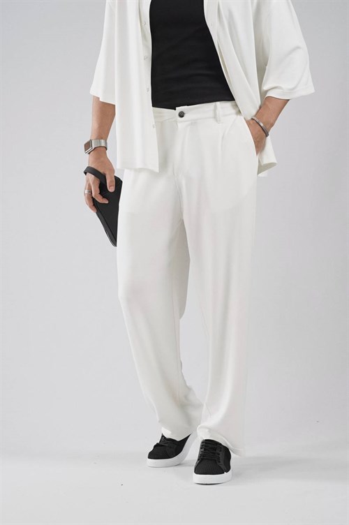 Wholesale Mens White Shirt and Pants Set