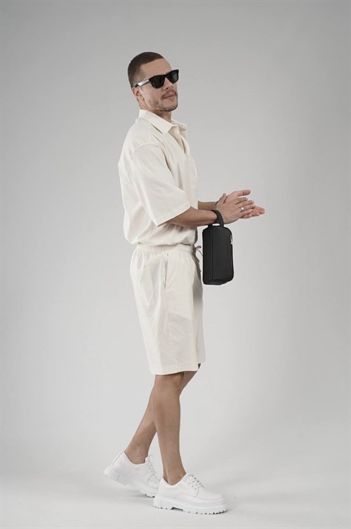 Wholesale Mens White Shirt and Shorts Set