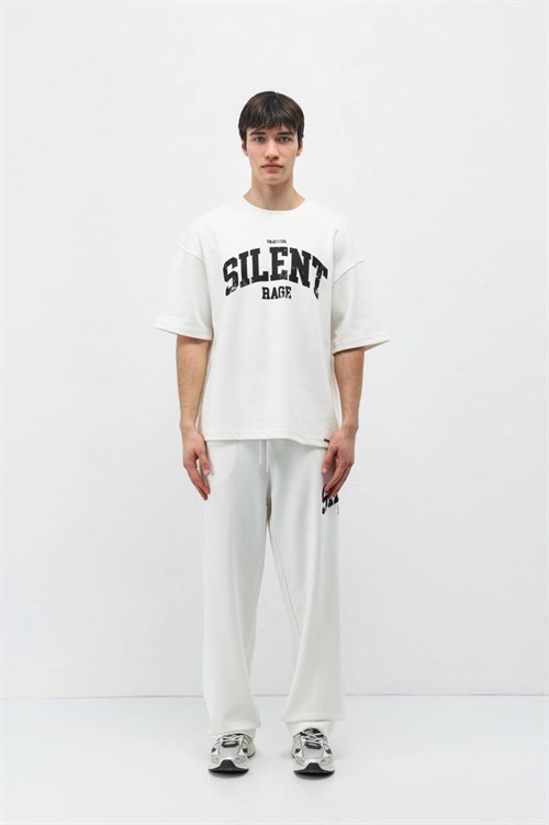 Wholesale Mens White T-Shirt and Pants Set