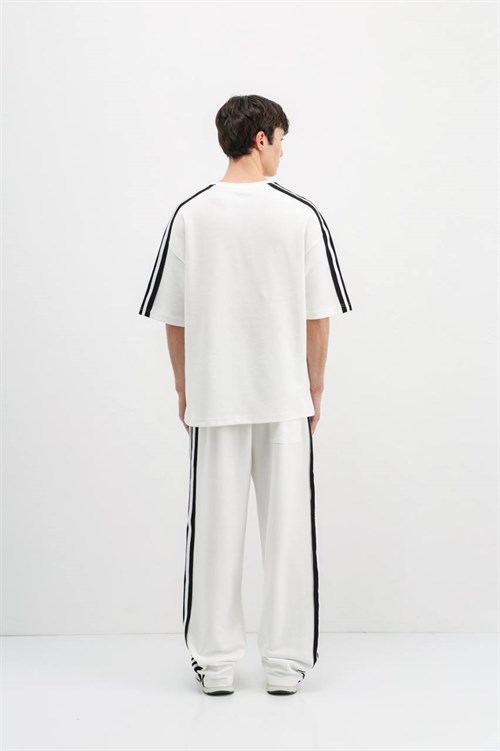 Wholesale Mens White T-Shirt and Pants Set