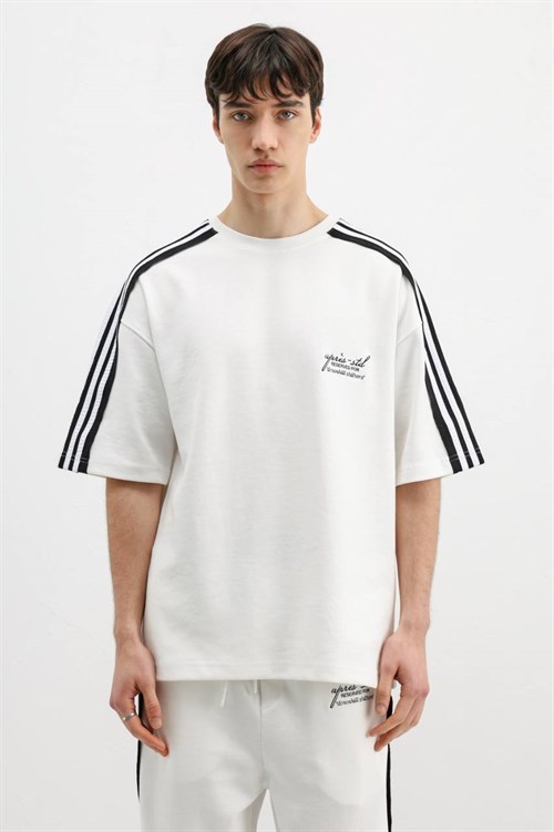 Wholesale Mens White T-Shirt and Pants Set