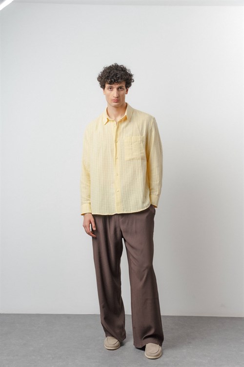 Wholesale Mens Yellow Shirt