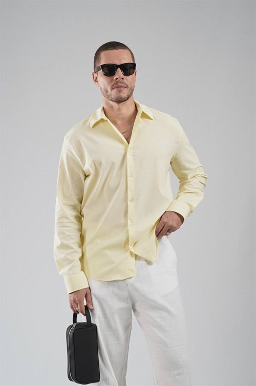 Wholesale Mens Yellow Shirt