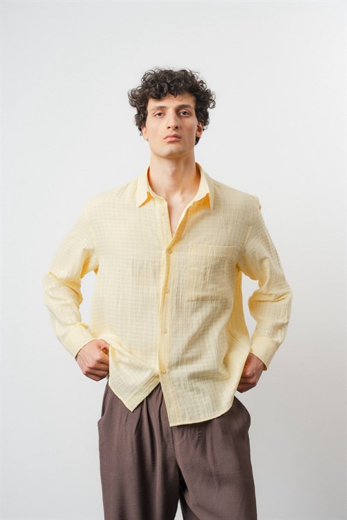 Wholesale Mens Yellow Shirt