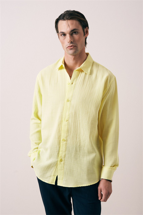 Wholesale Mens Yellow Shirt