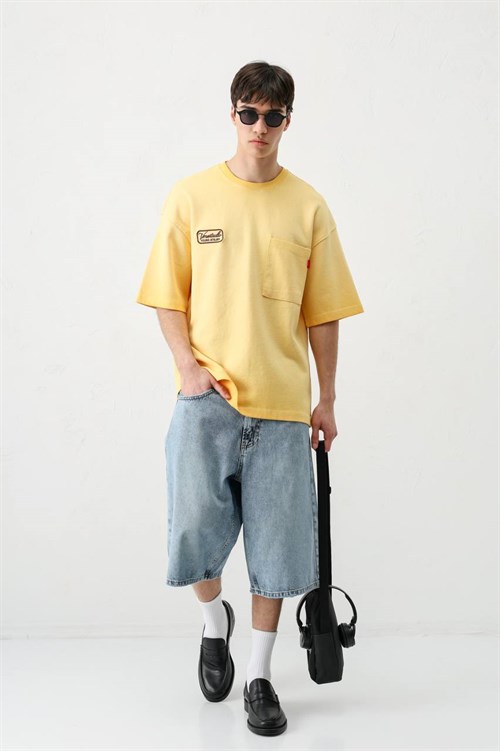 Wholesale Mens Yellow T-Shirt
