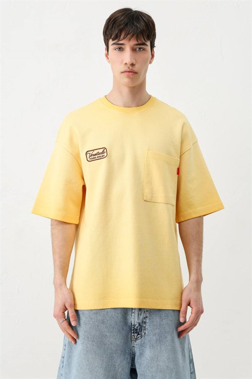 Wholesale Mens Yellow T-Shirt