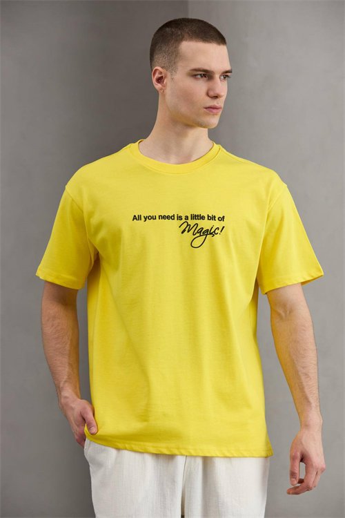 Wholesale Mens Yellow T-Shirt
