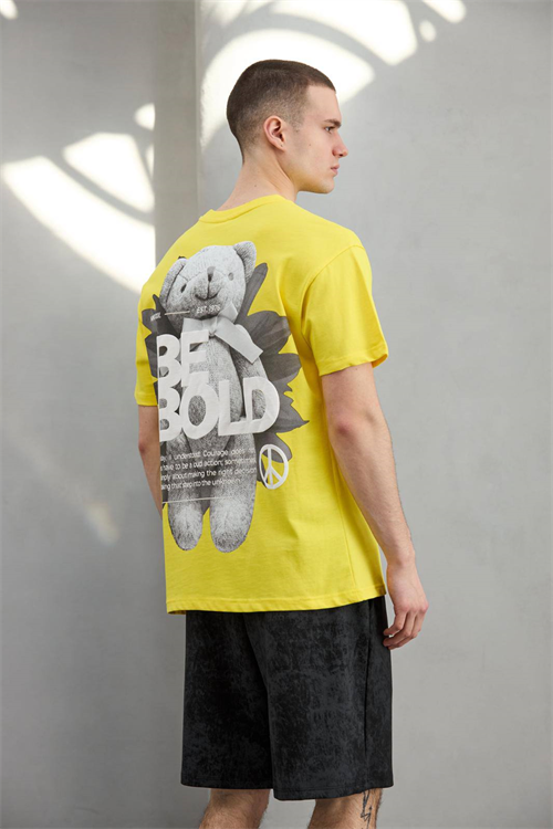 Wholesale Mens Yellow T-Shirt