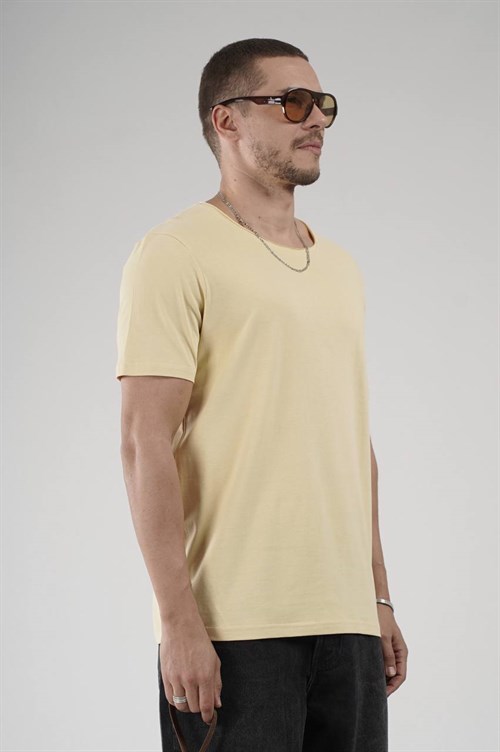 Wholesale Mens Yellow T-Shirt