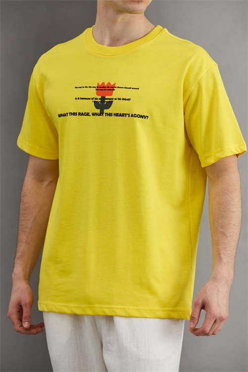 Wholesale Mens Yellow T-Shirt