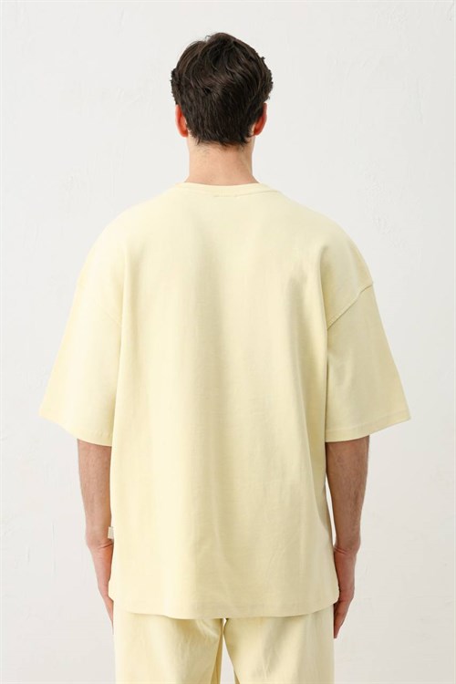 Wholesale Mens Yellow T-Shirt and Pants Set