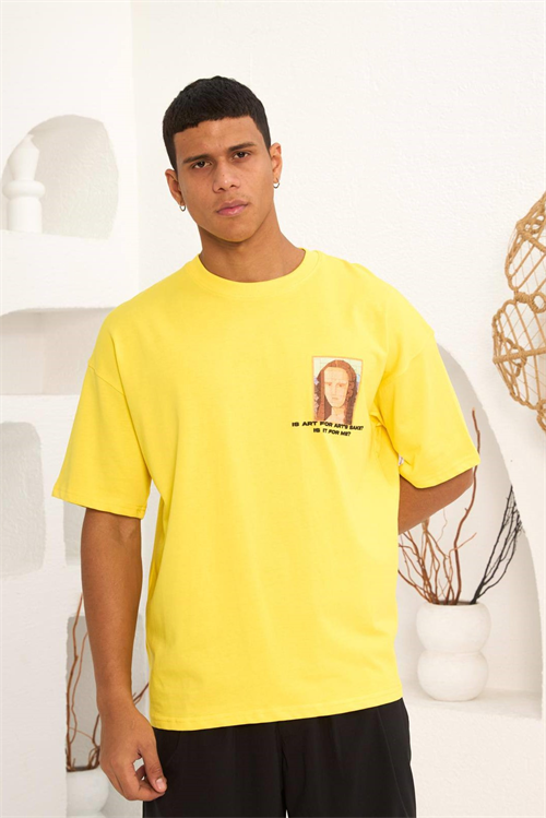 Wholesale Mens Yellow T-Shirt