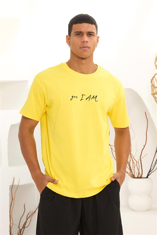 Wholesale Mens Yellow T-Shirt