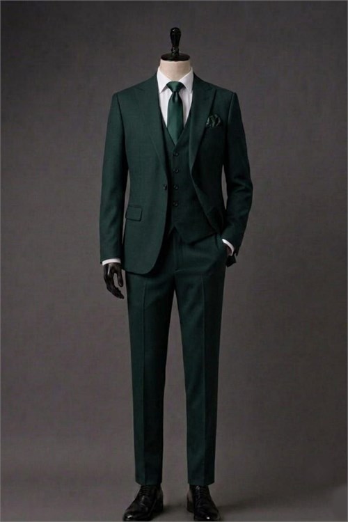 Wholesale Men's Yellow Three-Piece Suit 1701-116