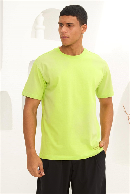 Wholesale Mens Yellowish Green T-Shirt
