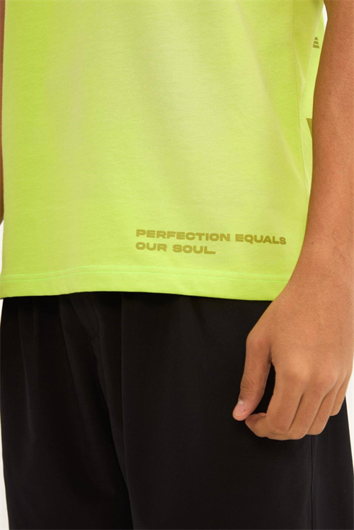 Wholesale Mens Yellowish Green T-Shirt