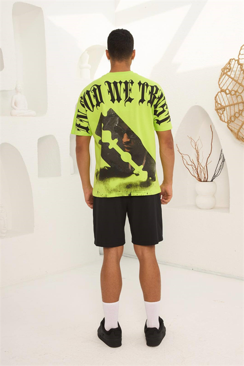 Wholesale Mens Yellowish Green T-Shirt