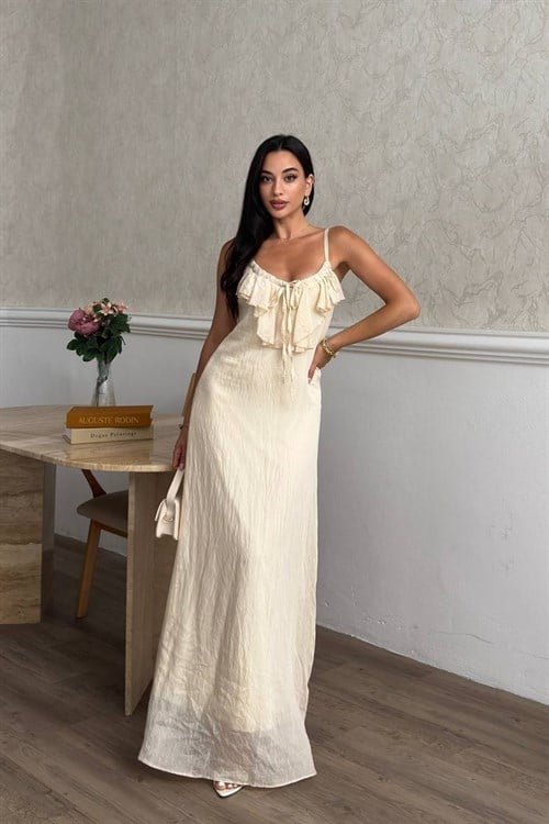 Wholesale Stone Chiffon Maxi Dress
