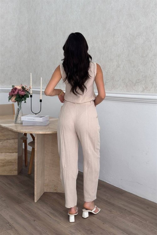Wholesale Stone Muslin Two-Piece Set