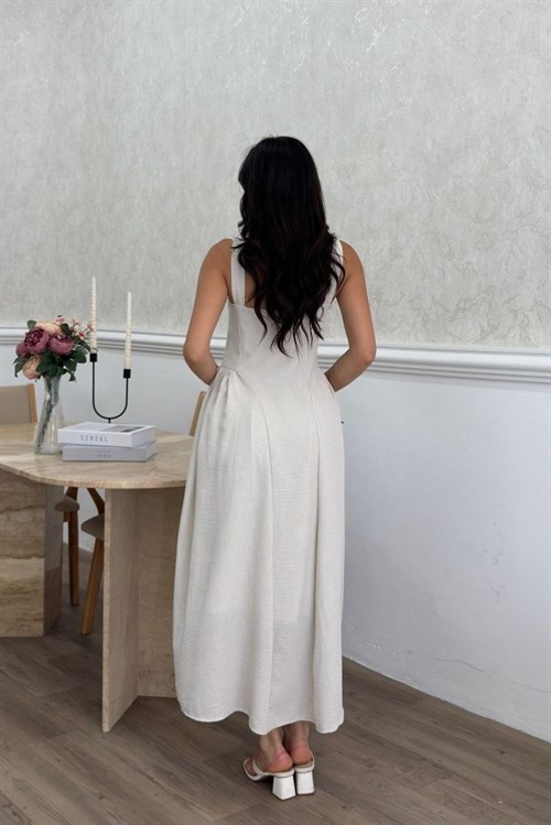 Wholesale Stone Strappy Maxi Dress