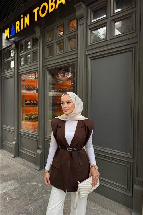 Wholesale Women Brown Vest