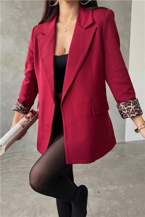 Wholesale Women Burgundy Blazer