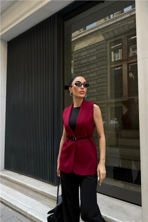 Wholesale Women Burgundy Vest