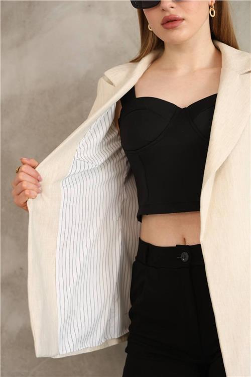 Wholesale Women Ecru Blazer