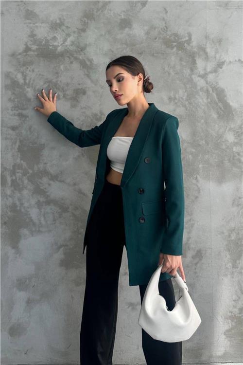 Wholesale Women Emerald Green Blazer