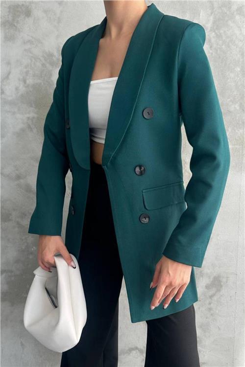 Wholesale Women Emerald Green Blazer