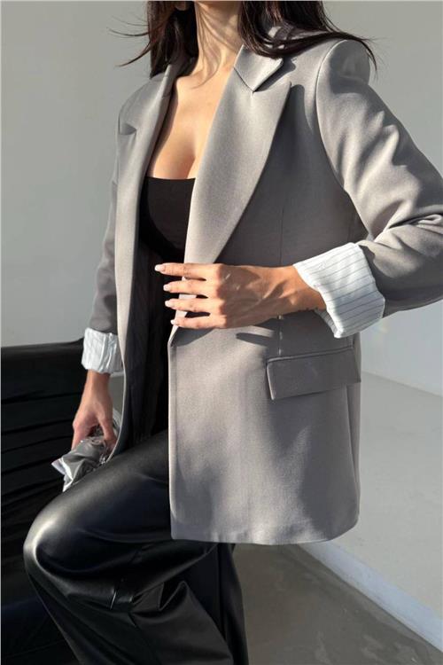 Wholesale Women Gray Blazer