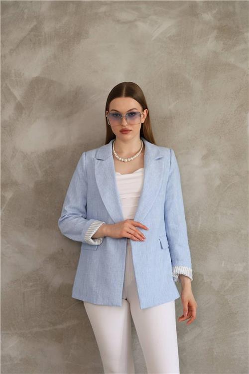 Wholesale Women Light Blue Blazer