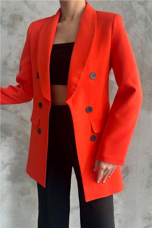 Wholesale Women Orange Blazer