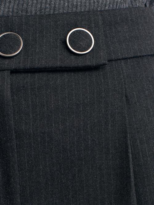 Wholesale Womens Anthracite Button Detailed Pleated Trousers