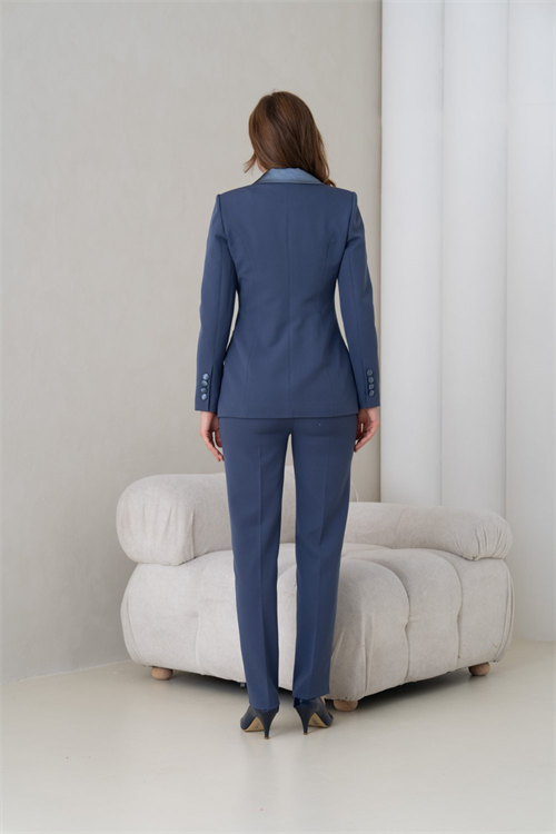Wholesale Womens Royal Blue Plus Size Three-Piece Suit 