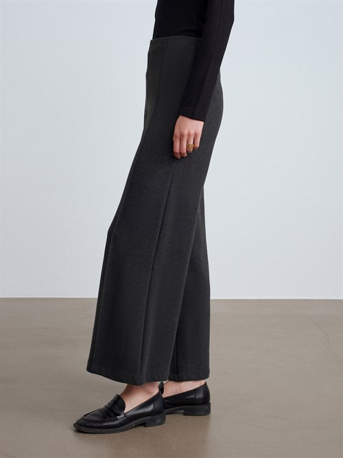 Wholesale Womens Anthracite Wide Leg Trousers