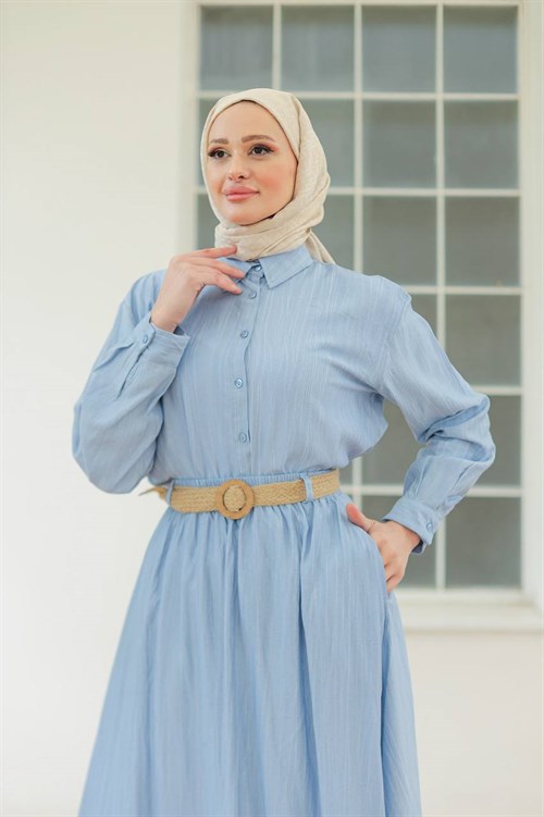 Wholesale Womens Baby Blue Skirt Set