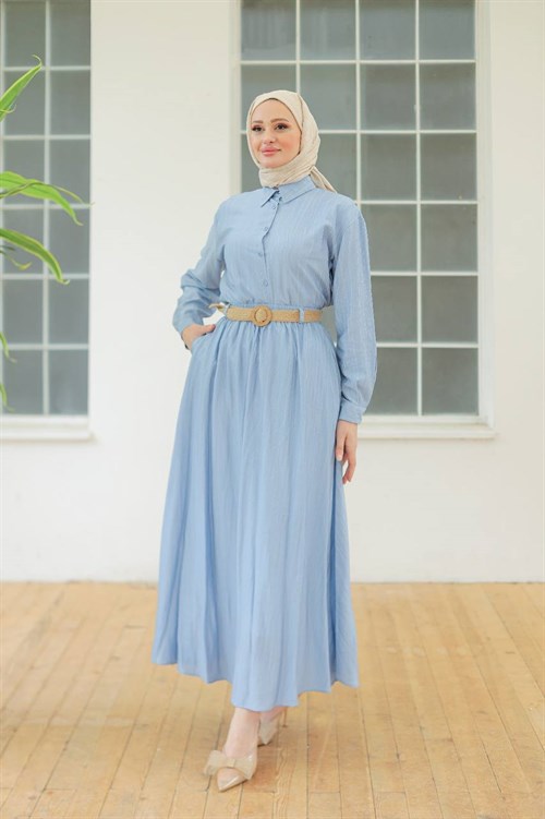 Wholesale Womens Baby Blue Skirt Set
