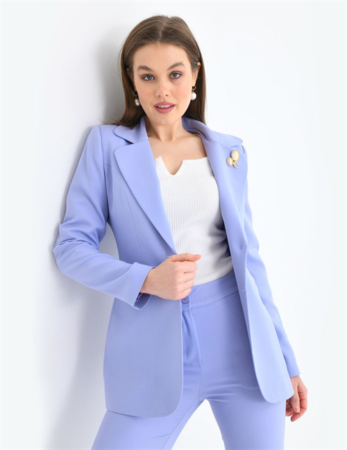 Wholesale Womens Baby Blue Two-Piece Suit 