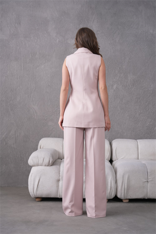 Wholesale Womens Beige Plus Size Two-Piece Suit