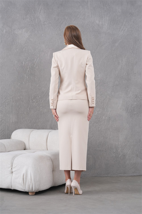 Wholesale Womens Beige Three-Piece Suit 