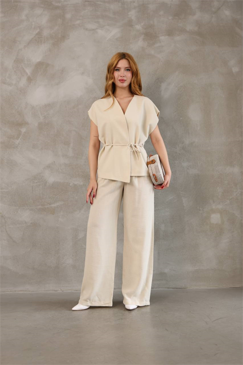 Wholesale Womens Beige Two-Piece Suit 